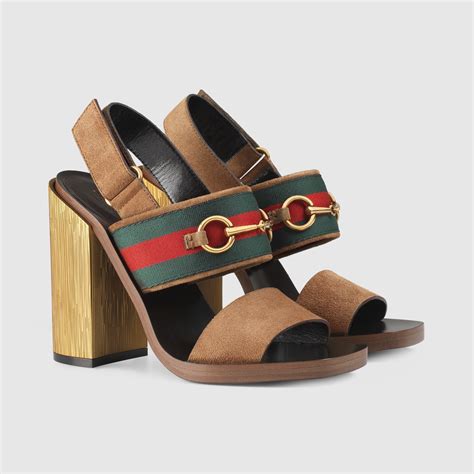 gucci suede horsebit clogs|Gucci Horsebit sandals heels.